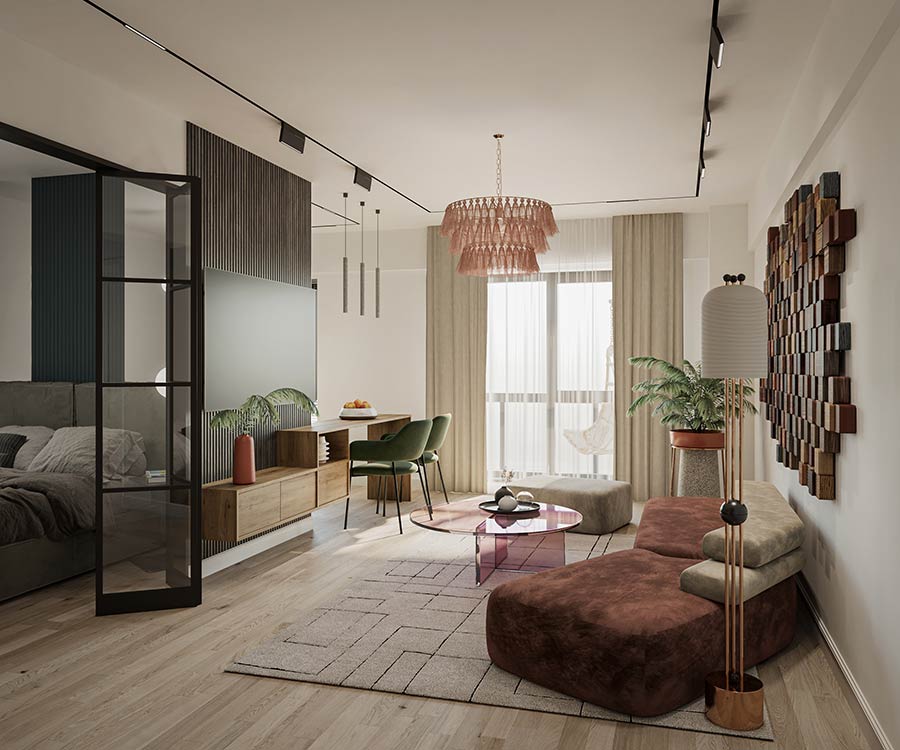 Apartament 1 cameră Iași Studio+ 51 mp | Lapis Residence