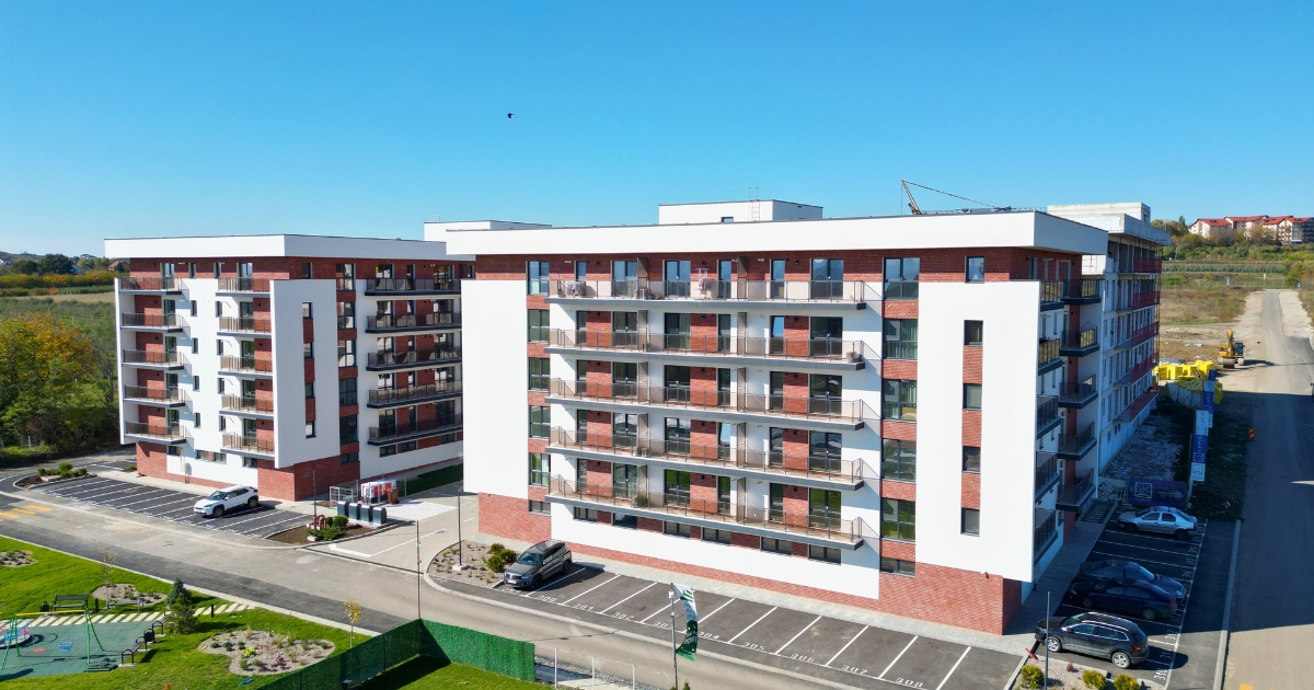 Blocuri finalizate din ansamblul Lapis Residence Iași, apartamente moderne și eficiente energetic în zona Galata