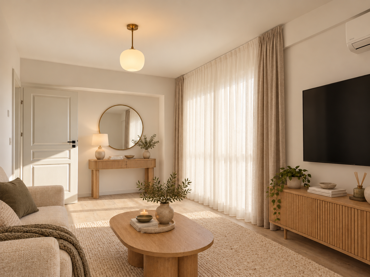 Interior amenajat — apartament cu 2 camere în Lapis Residence